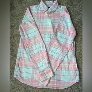 vineyard vines cotton Madras shirts